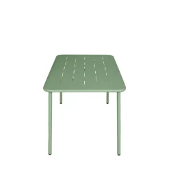 ZYRA Table à manger de jardin 4 personnes en métal