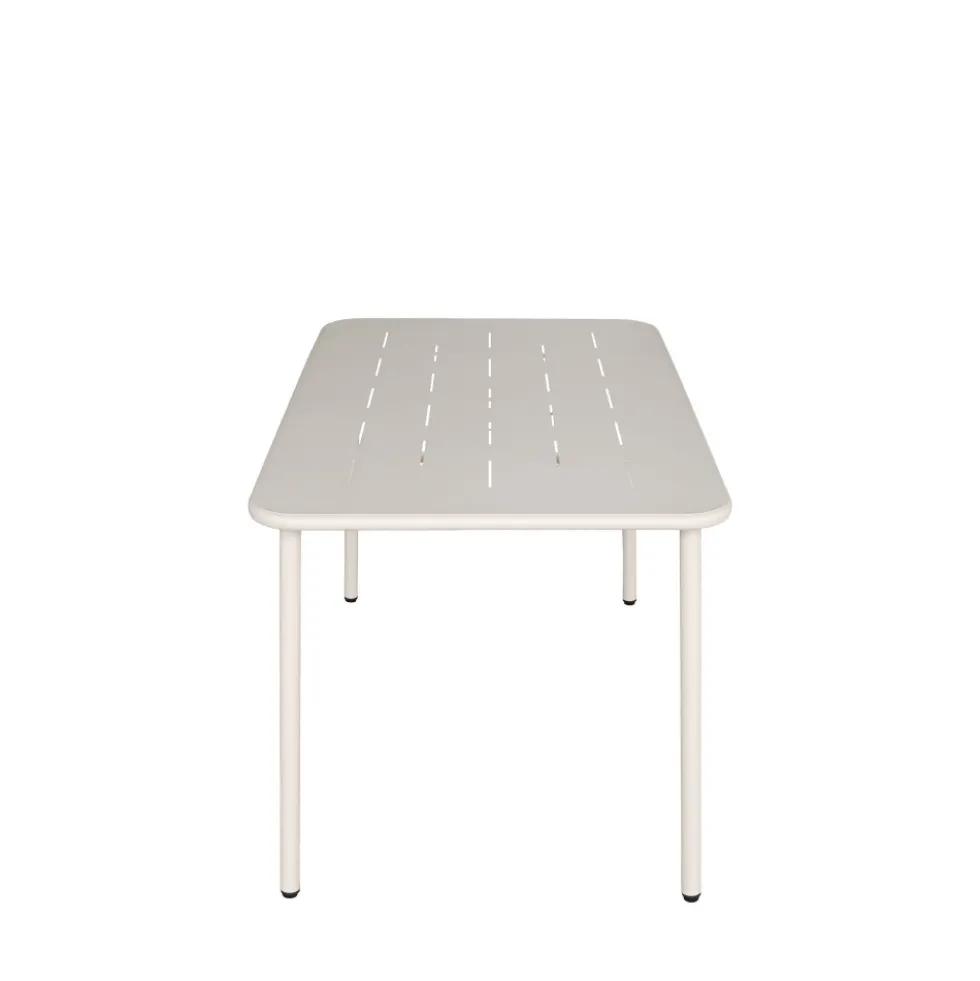 ZYRA Table à manger de jardin 4 personnes en métal
