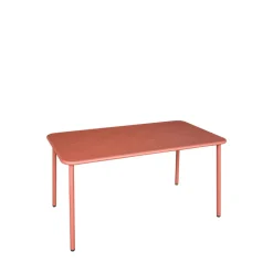 ZYRA Table à manger de jardin 4 personnes en métal