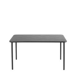 ZYRA Table à manger de jardin 4 personnes en métal